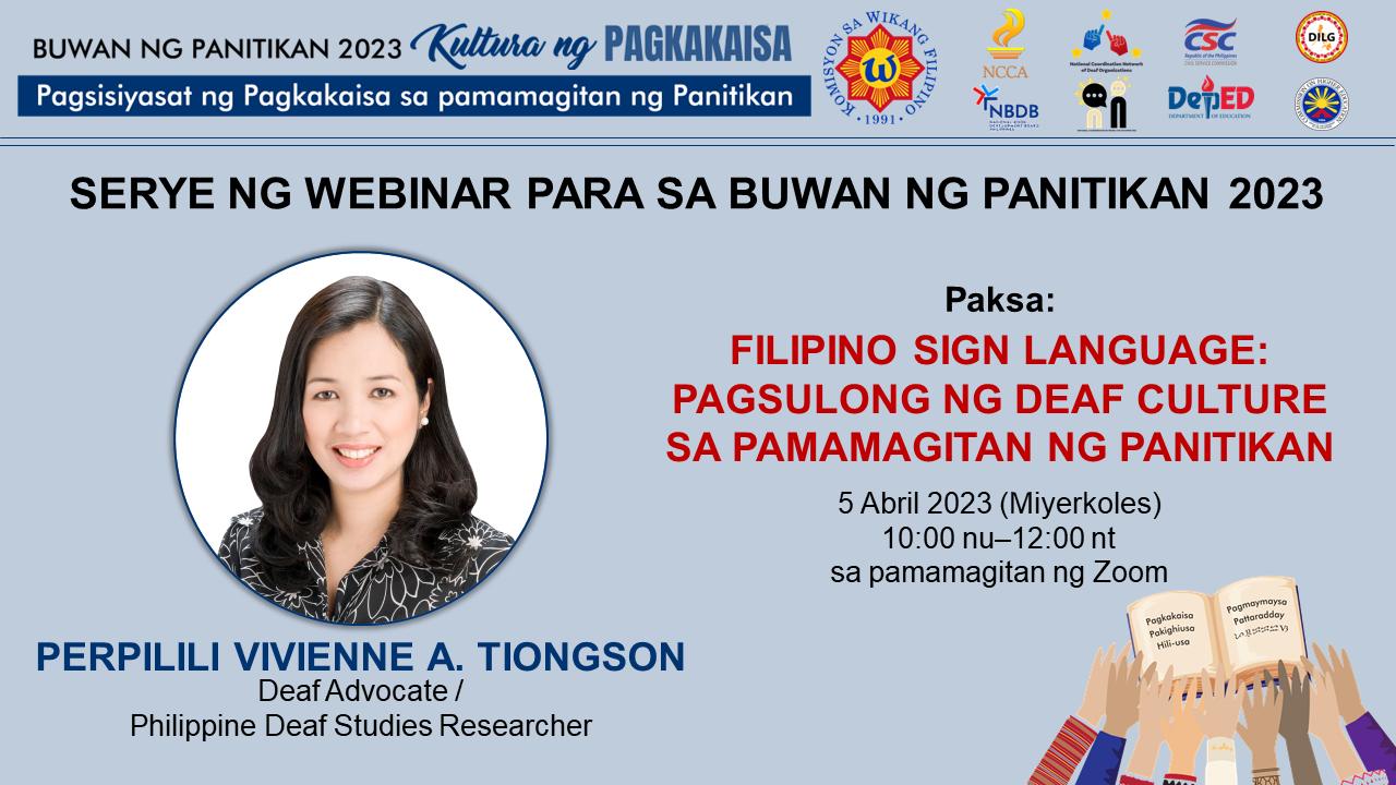 Unang Serye Ng Webinar Ng Komisyon Sa Wikang Filipino Pinoy Peryodiko